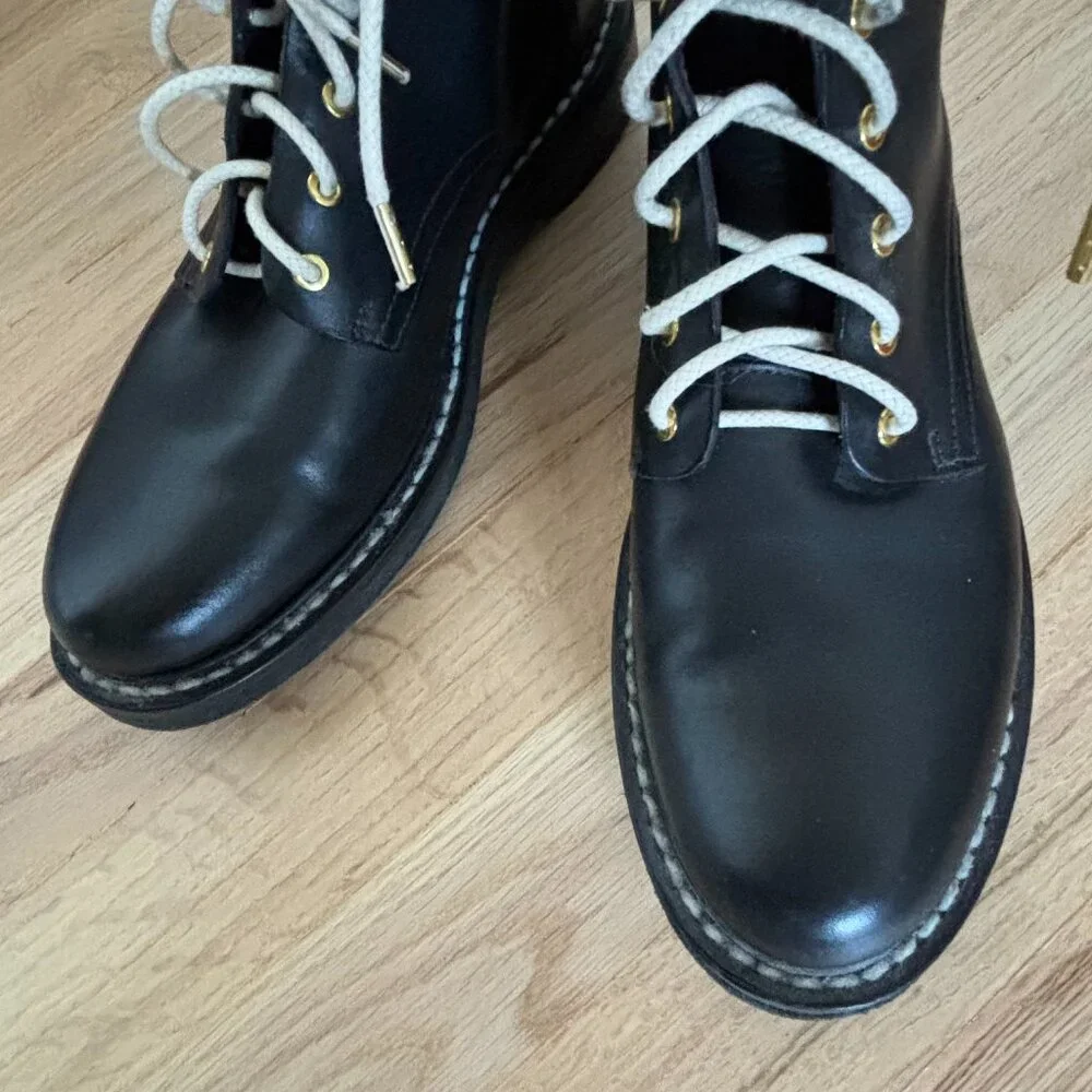 RAG & BONE EMIL Black Combat Boots Women’s Size 38/US 8 - Picture 3 of 8